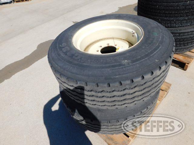 (2) Goodyear 385/65R22.5 Tires